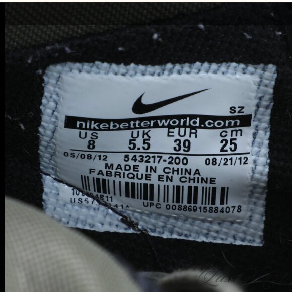 Nike Dunk Sky Hi Liberty of London OG Womens Suede Sneakers Size 8 Olive New - Picture 13 of 13